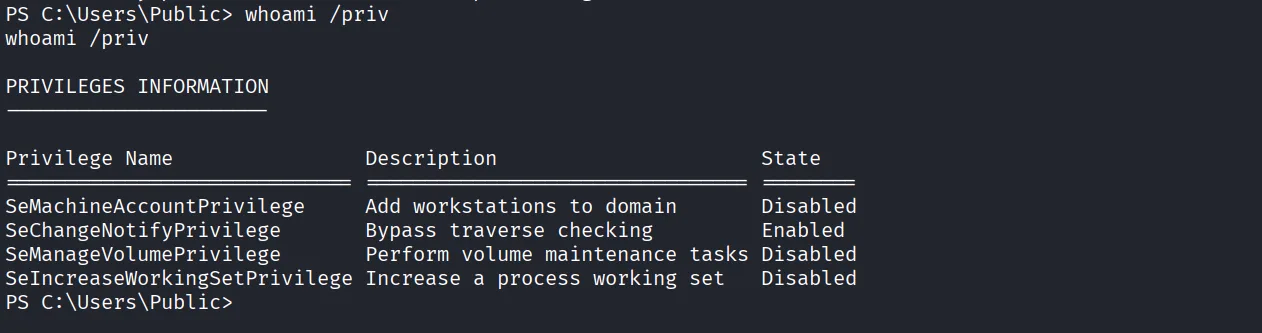 Access walkthrough, Got command execution, screenshot 10