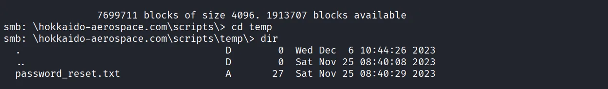 Hokkaido walkthrough, Nmap output, screenshot 3