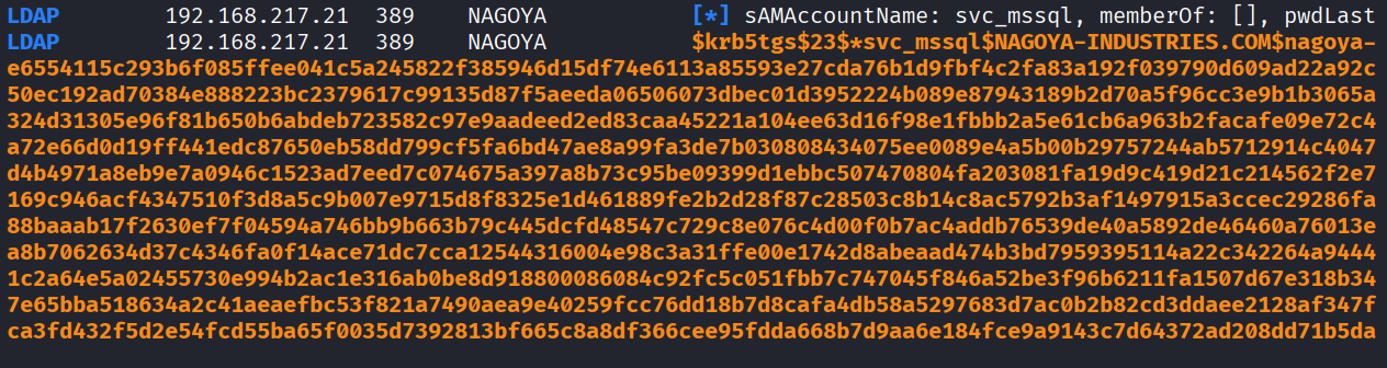 Nagoya walkthrough, Got reverse shell as svc_mssql user, screenshot 11