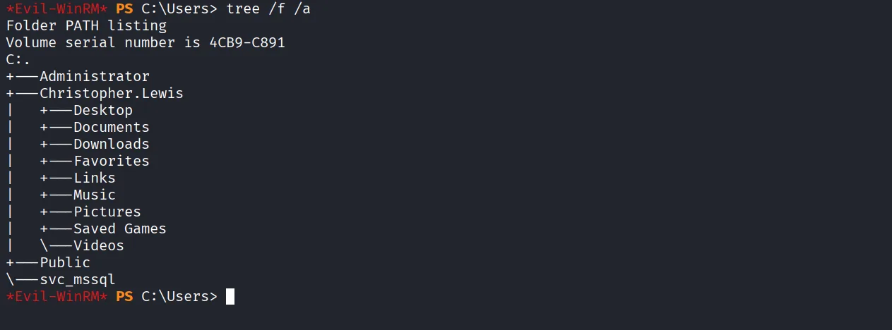 Nagoya walkthrough, Got reverse shell as svc_mssql user, screenshot 10