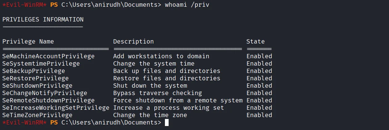Vault walkthrough, Nmap output, screenshot 9