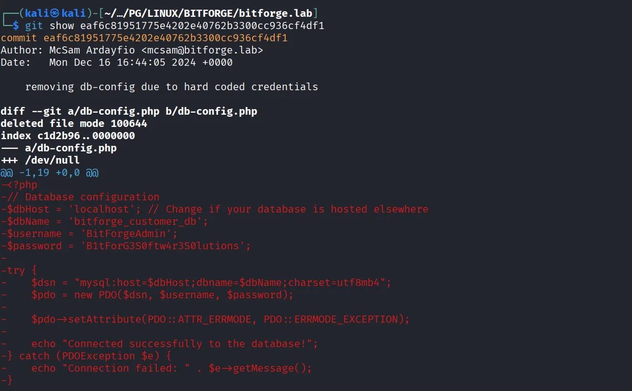 BitForge walkthrough, Got reverse shell as root, screenshot 6