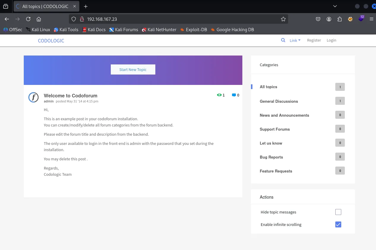 Codo walkthrough, Got reverse shell using the shell.php, screenshot 1