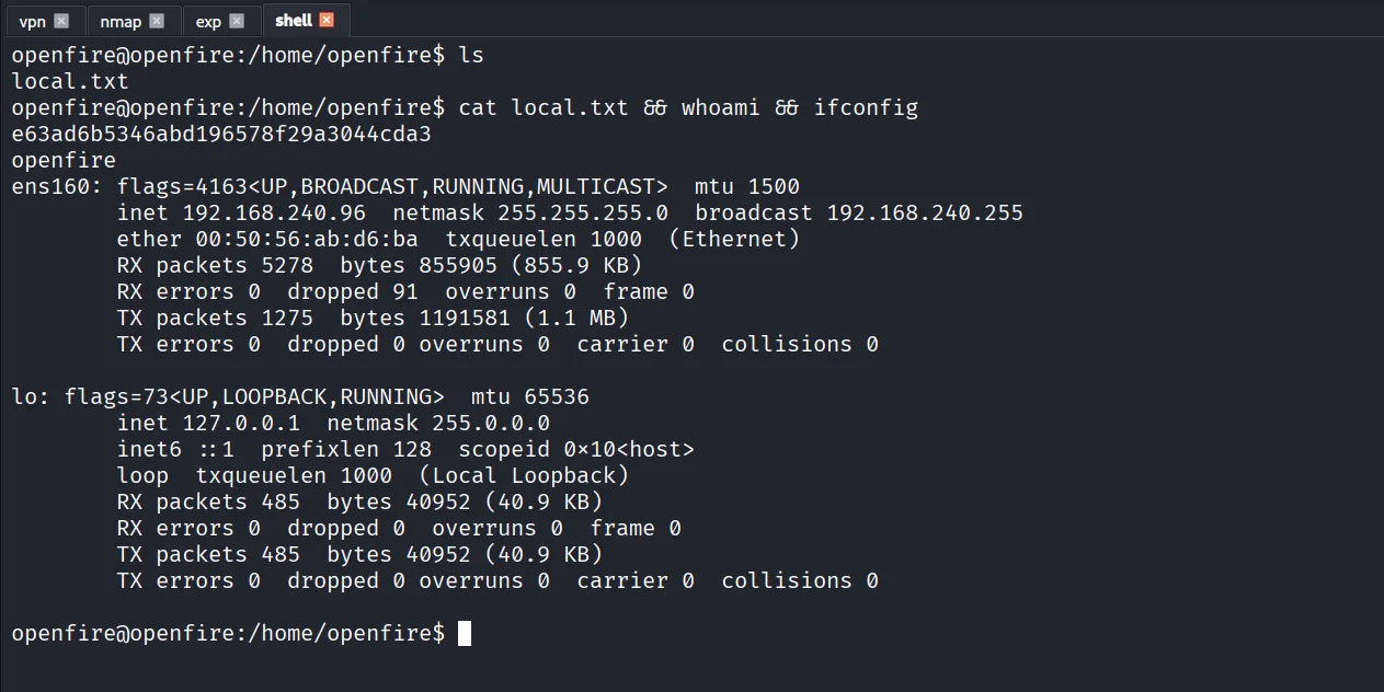 Fired walkthrough, Got root, screenshot 11