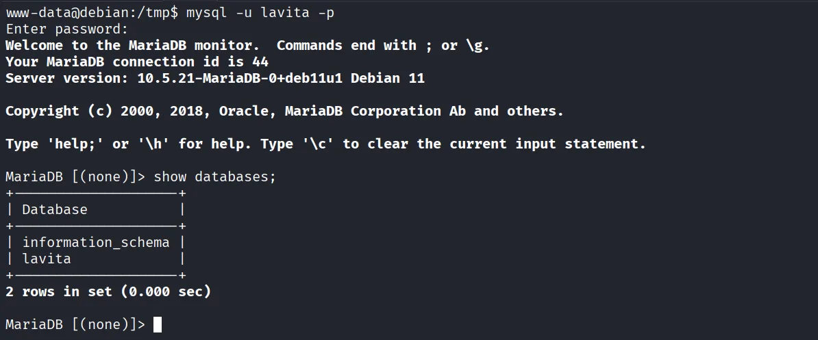 Lavita walkthrough, Got reverse shell as skunk user, screenshot 12