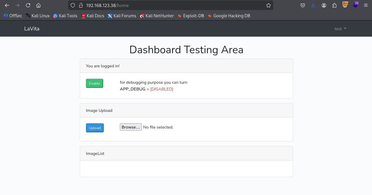 Lavita walkthrough, Got reverse shell as skunk user, screenshot 4