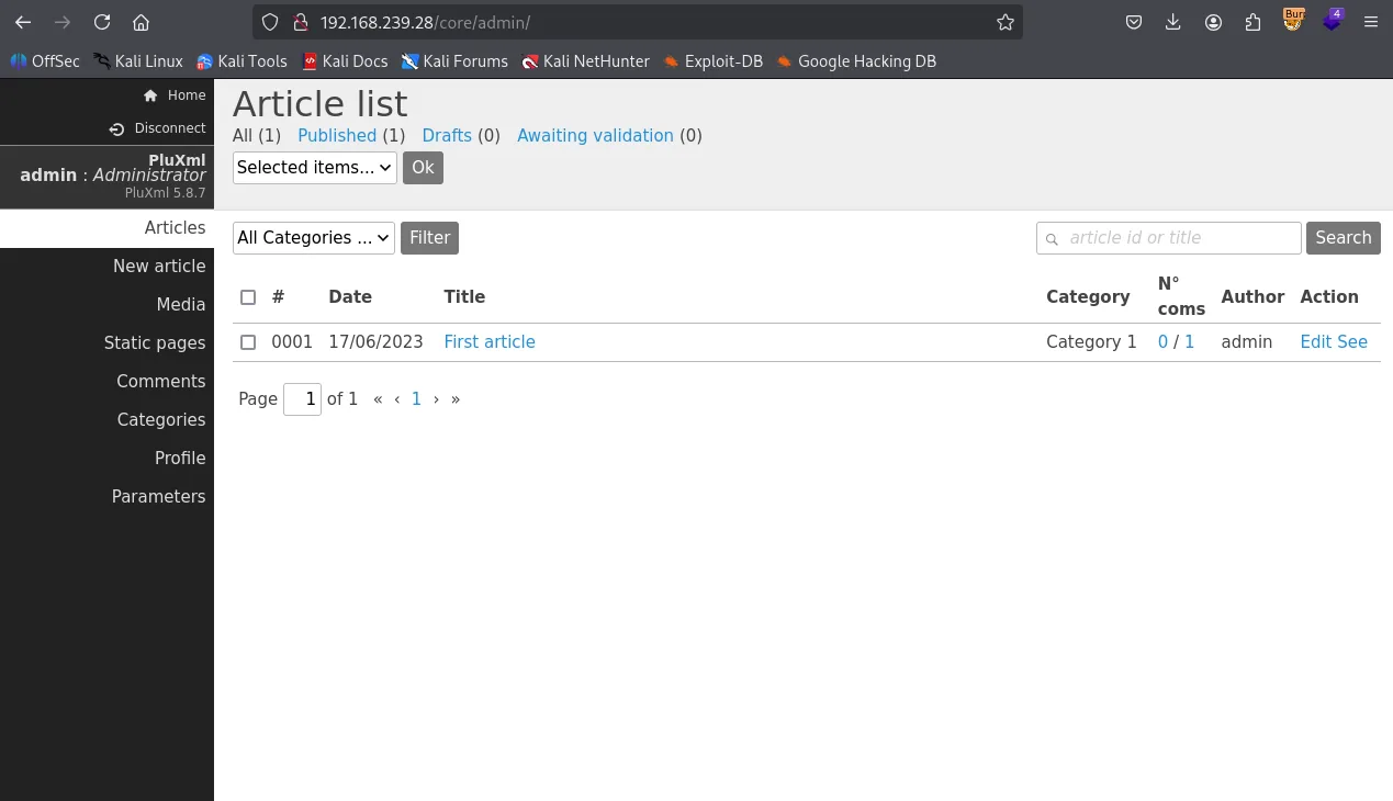 Plum walkthrough, Got the reverse shell, screenshot 3