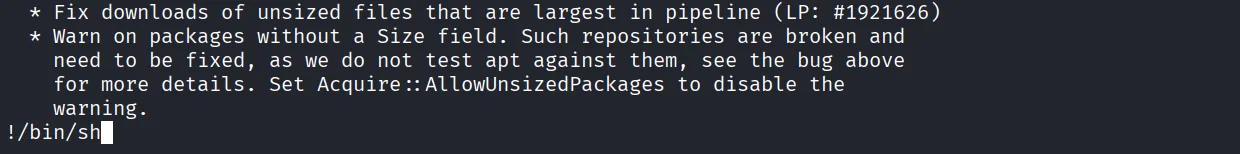 Press walkthrough, Got root, screenshot 9