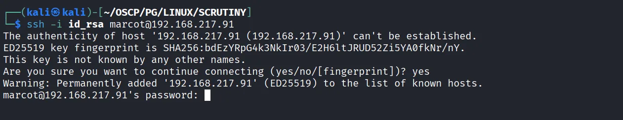 SCRUTINY walkthrough, Got root, screenshot 6