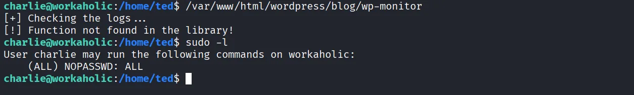 Workaholic walkthrough, Got root, screenshot 14