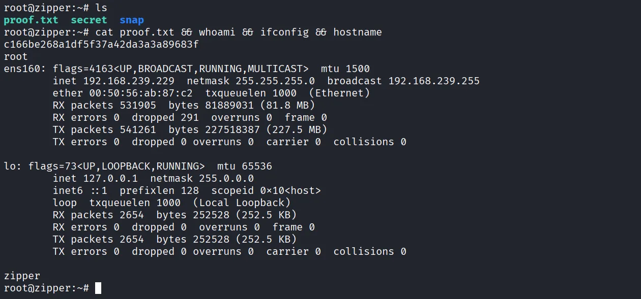 Zipper walkthrough, Nmap output, screenshot 13