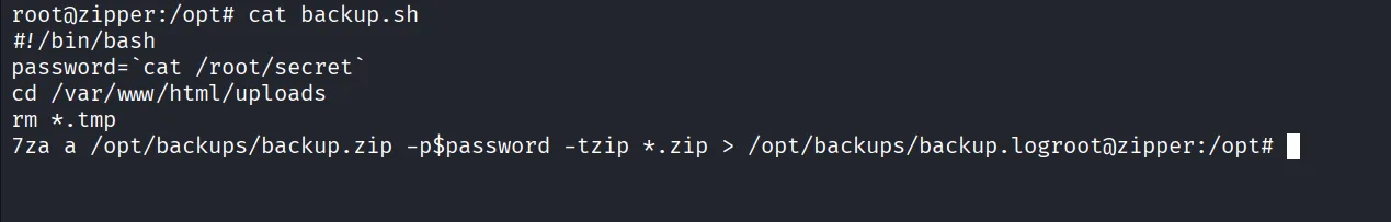 Zipper walkthrough, Nmap output, screenshot 9