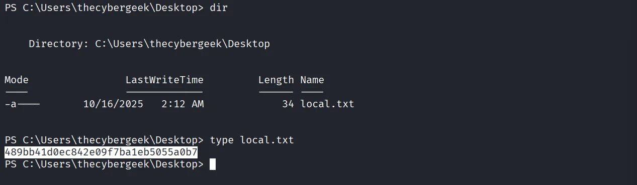 Craft walkthrough, Got the reverse shell, screenshot 6