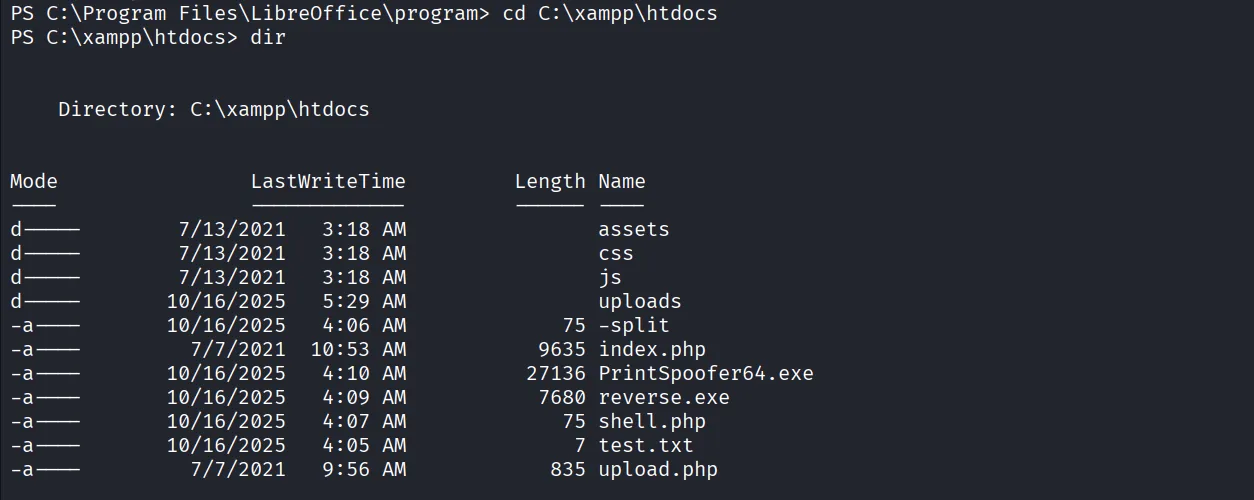Craft walkthrough, Got the reverse shell, screenshot 7