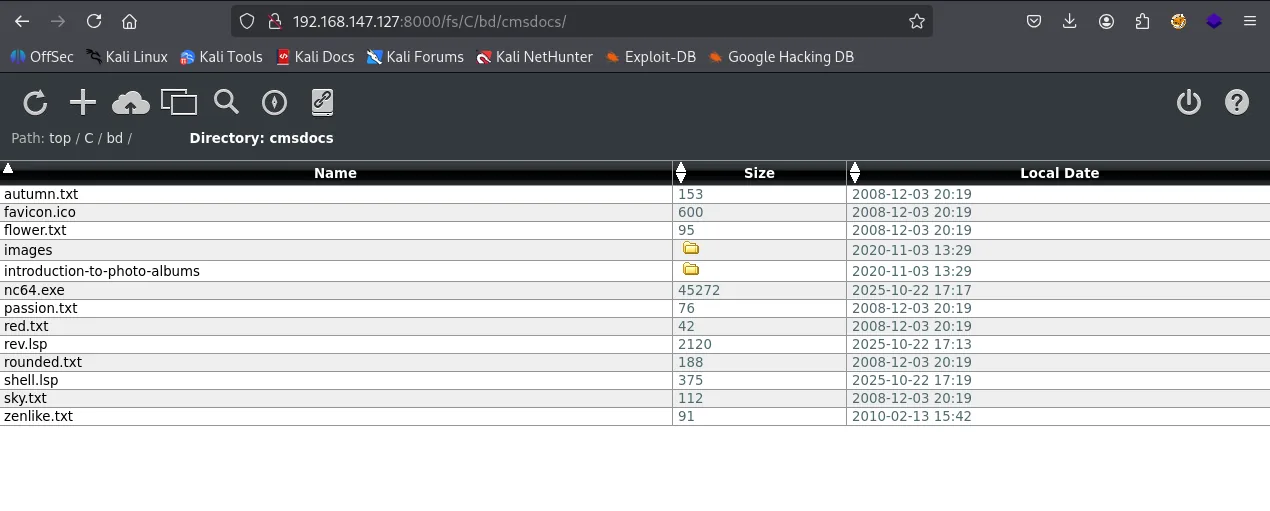 Medjed walkthrough, Got reverse shell as NT, screenshot 6