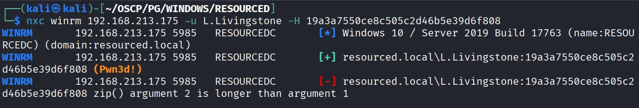 Resourced walkthrough, Nmap output, screenshot 14
