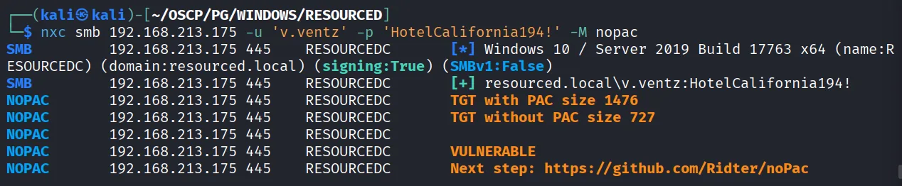 Resourced walkthrough, Nmap output, screenshot 3