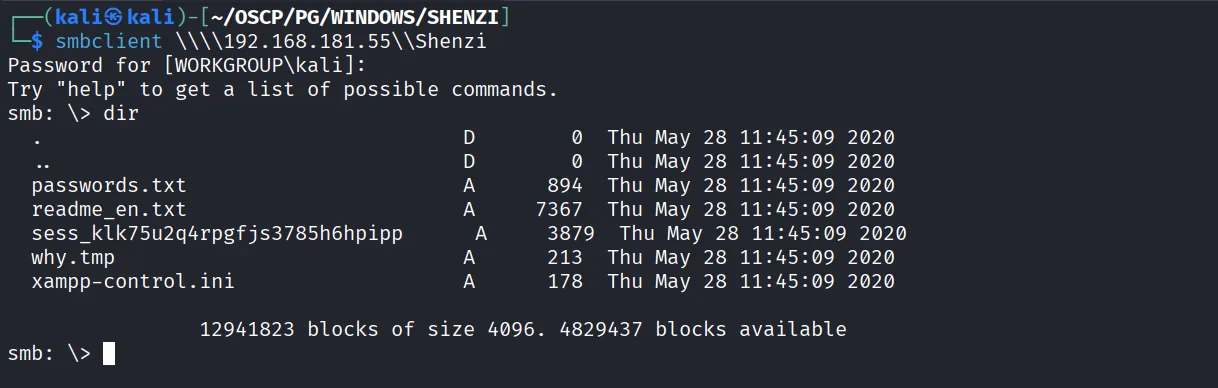 Shenzi walkthrough, Nmap output, screenshot 2