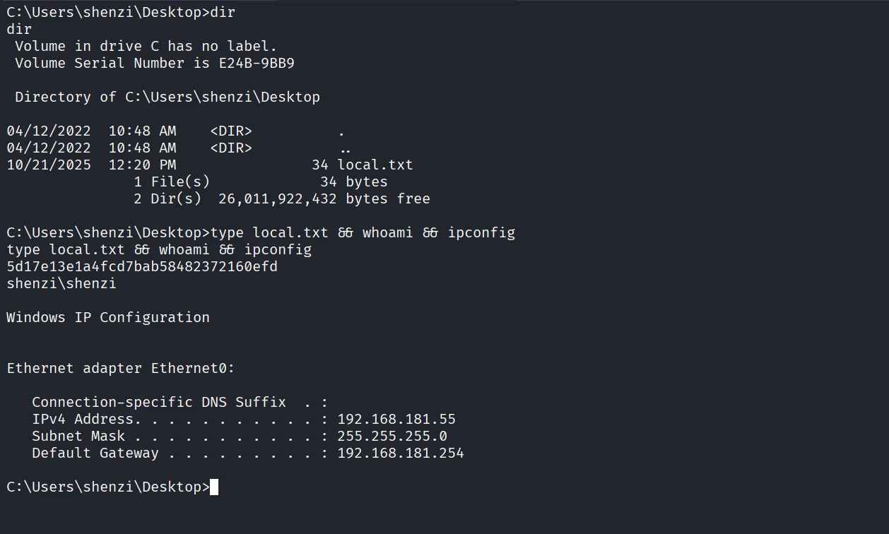 Shenzi walkthrough, Nmap output, screenshot 11