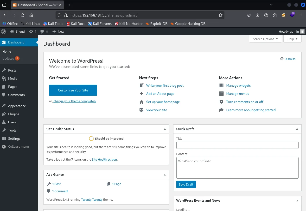 Shenzi walkthrough, Nmap output, screenshot 6